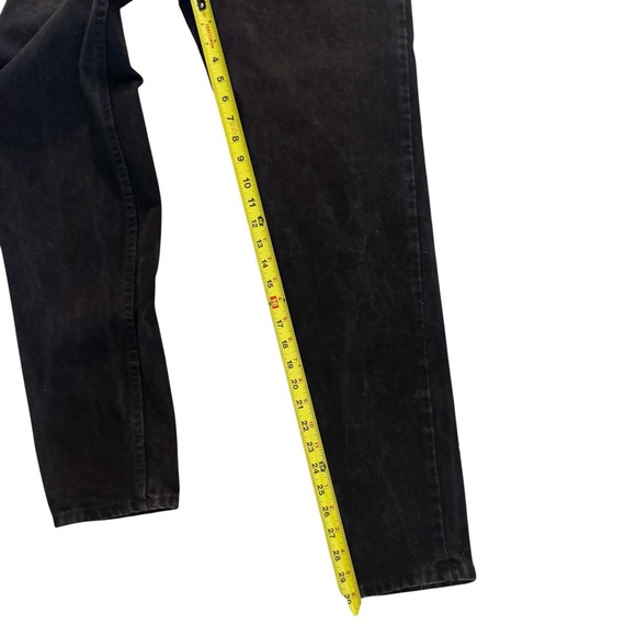 Vintage Levi 512 Slim Fit Tapered Black Jeans Women sz 11 27 Y2K 1995 High Rise - Picture 6 of 16